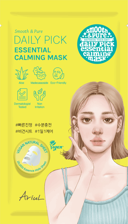 МАСКА ТКАНЕВАЯ SMOOTH/PURE DAILY PICK ESSENTIAL CALMING MASK 20мл