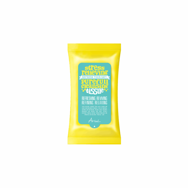 САЛФЕТКИ ОЧИЩАЮЩИЕ STRESS RELIEVING PUREFULL CLEANSING TISSUE, 15 шт.
